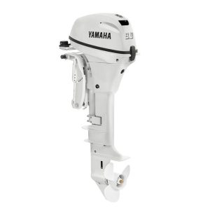 powerful yamaha 9.9hp high thrust remote electric start outboard motor white