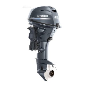 yamaha 25hp high thrust outboard motor: remote electric/manual start, 25 inch s