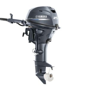 yamaha f25smhc 25hp portable outboard motor: tiller, manual start, 15 inch shaf